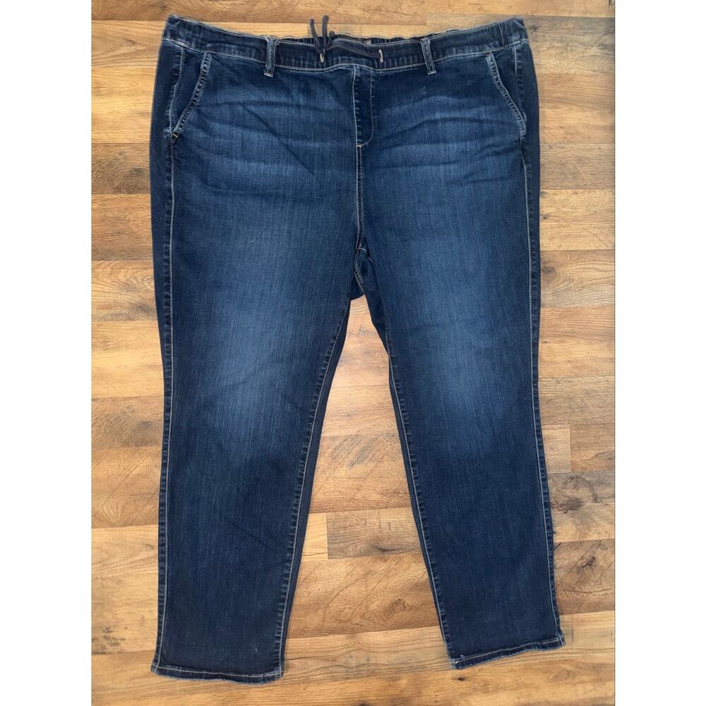 Torrid women’s boyfriend straight draw sting blue jeans - Picture 9 of 11